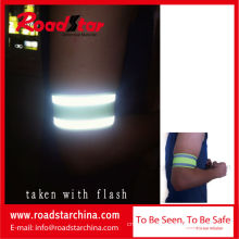 100%Polyester hook and loop closure reflective wristband